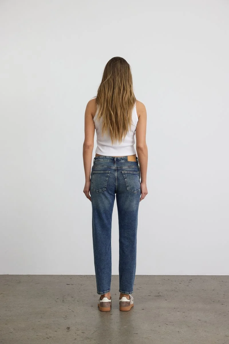 NMMONI HW STRAGHT ANK JEANS AZ221DB
