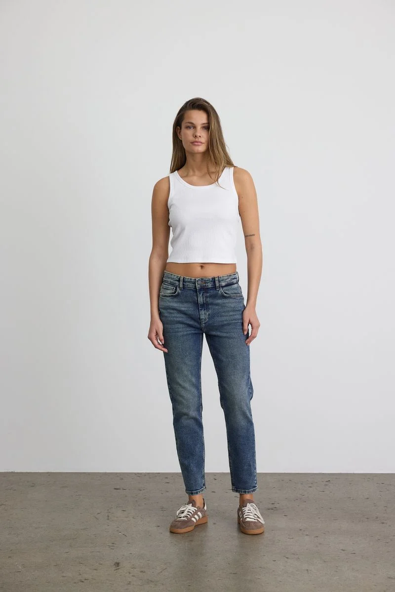 NMMONI HW STRAGHT ANK JEANS AZ221DB
