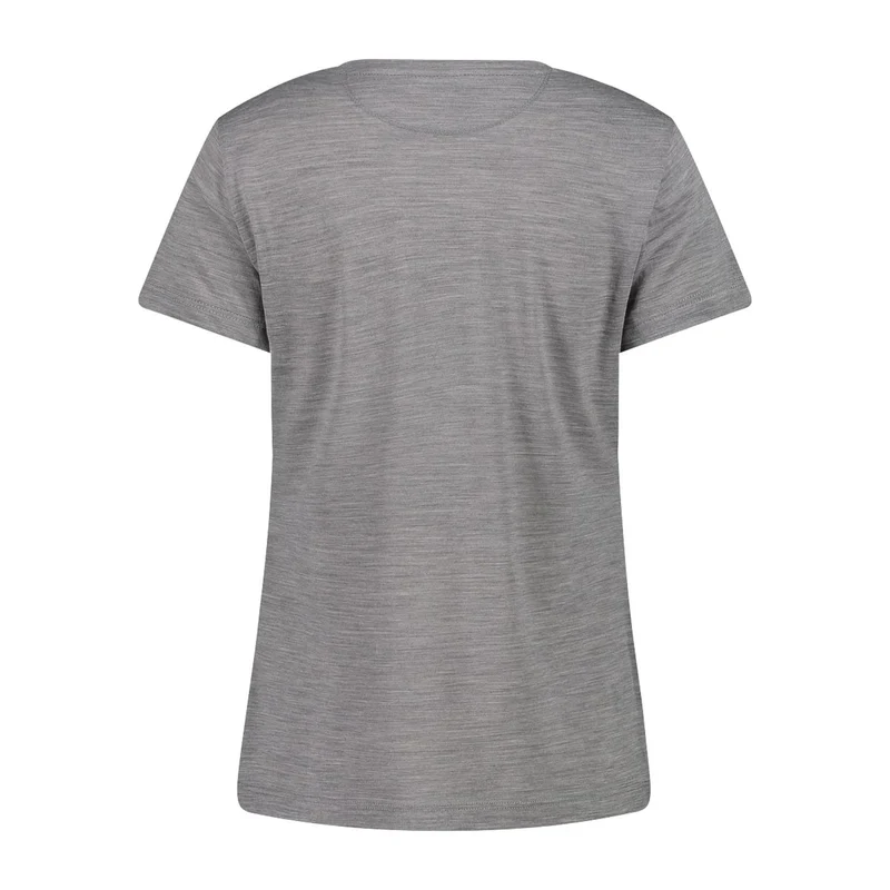 CMP Damen Shirt Woman T-Shirt Performance Merino 32T7166 grey mel-nero