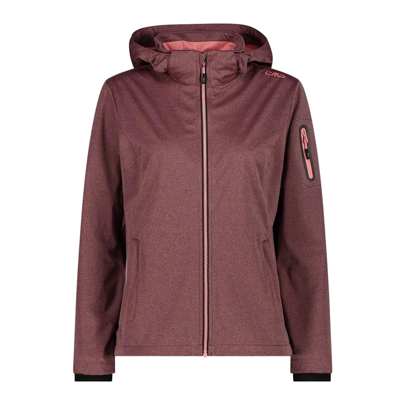 CMP Damen Softshelljacke Women Jacket Zip Hood 39A5016M darker orchidea meliert