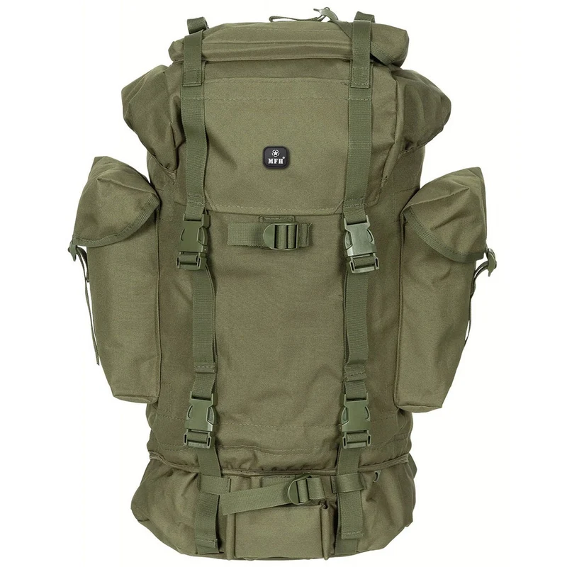 MFH® BW Kampfrucksack oliv 65 Liter Rucksack m. Alu-Aussteifung