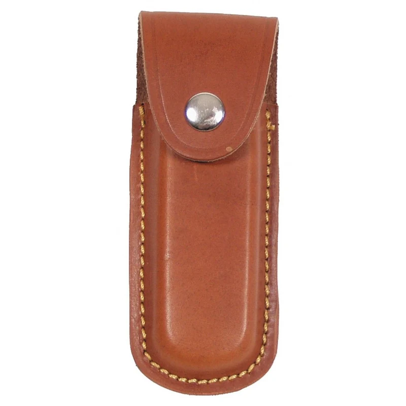 Fox®Outdoor Messer-Etui "Leder" braun 11x4x1,5cm Druckknopf