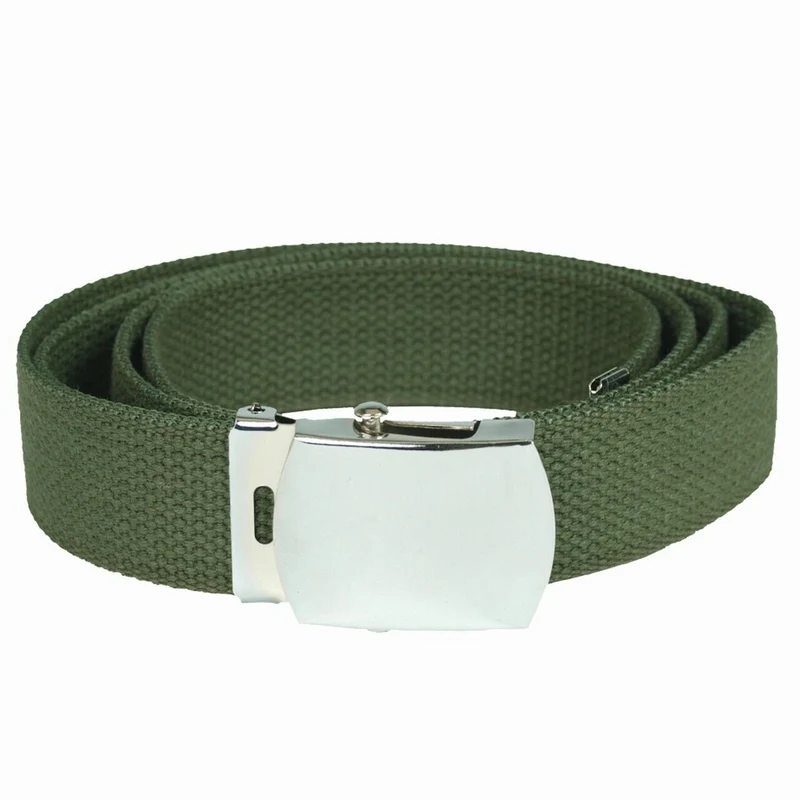 MIL-TEC® US Hosengürtel Cotton oliv Army Military Gürtel Canvas Belt