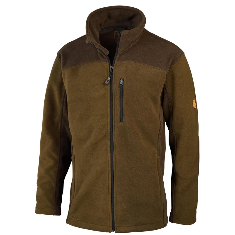 HUBERTUS Herren Fleecejacke EIFEL oliv/braun Jagdjacke