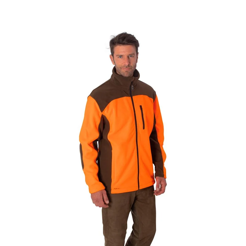 HUBERTUS Herren Fleecejacke EIFEL orange Jagdjacke