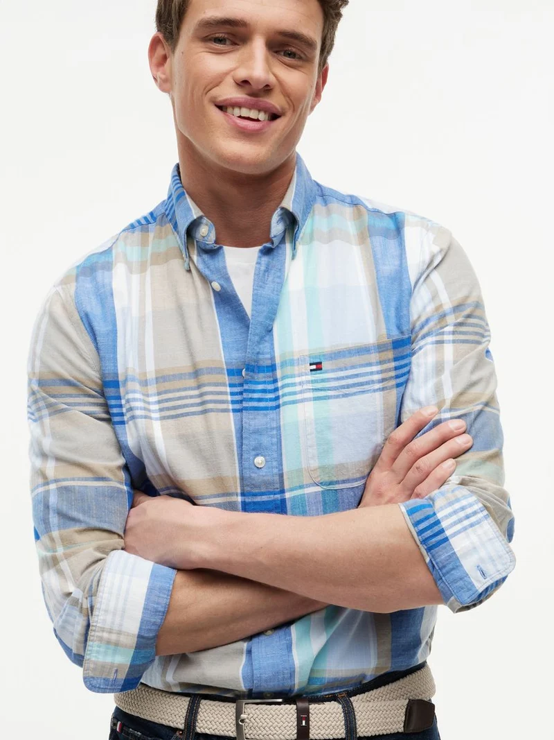 MADRAS SLUB LS SHIRT RF SHIRT