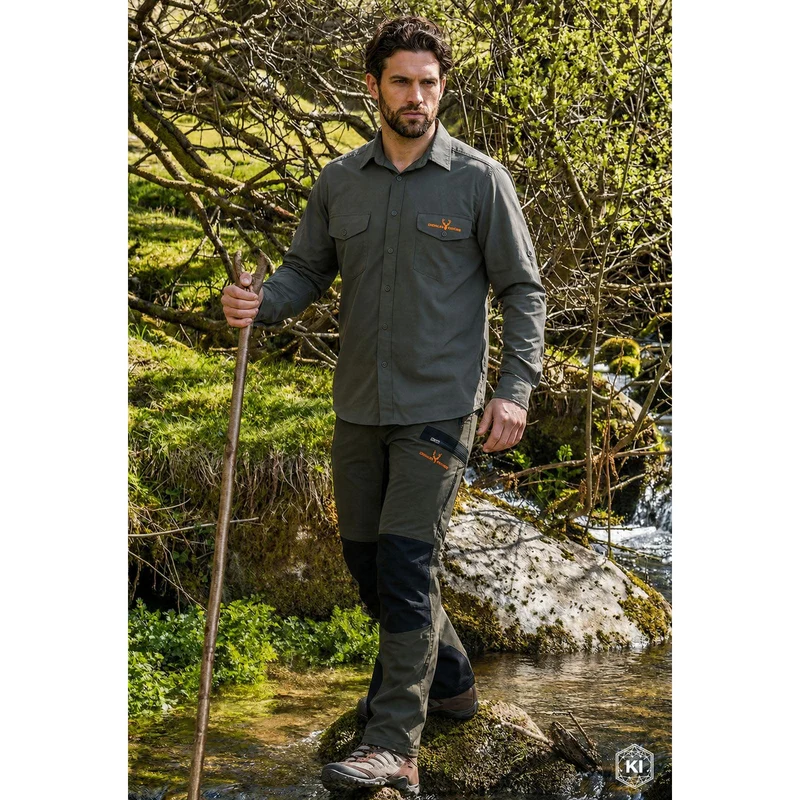 HUBERTUS Herren Funktions-Hose AMAZONAS oliv Anti-Insekt® Stretch