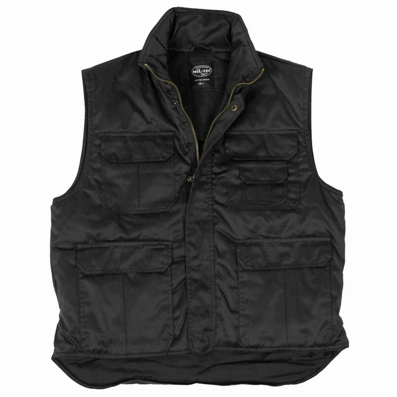 MIL-TEC® Ranger Weste schwarz Truckerweste Outdoorweste Rangerweste Weste