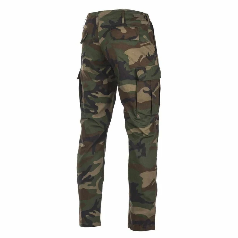 MIL-TEC® US BDU Hose Feldhose Ripstop / Cotton SLIM FIT woodland TESAR® Cargo Hose