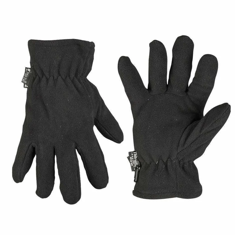 MIL-TEC® Fingerhandschuhe Fleece Thinsulate™ schwarz gefütterte Handschuhe