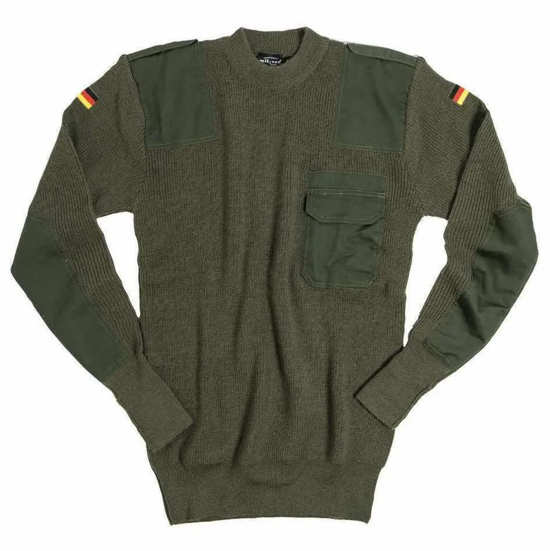 MIL-TEC® Bundeswehr BW Pullover 80/20 oliv Freizeitpullover Pulli