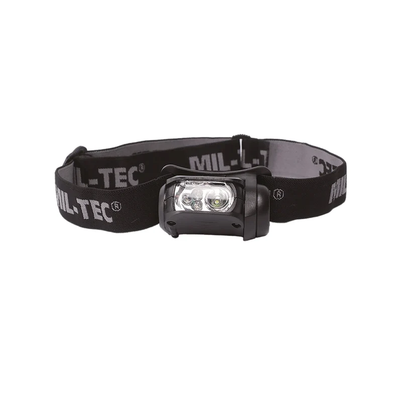 MIL-TEC® Kopflampe LED 4-farbig schwarz Stirnlampe