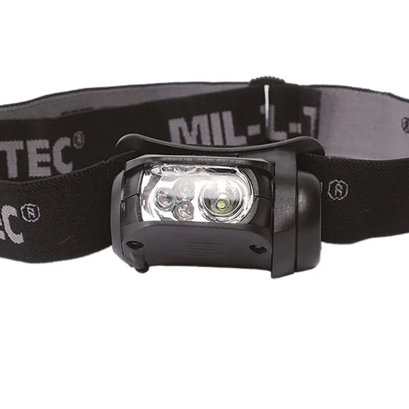 MIL-TEC® Kopflampe LED 4-farbig schwarz Stirnlampe