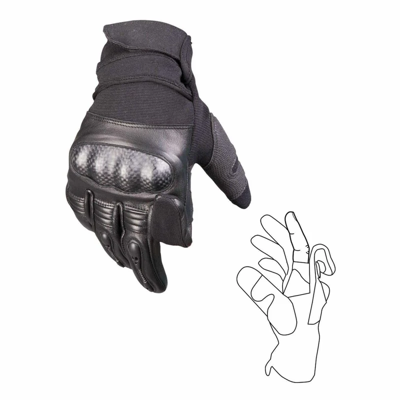 MIL-TEC® Tactical Gloves Gen. II schwarz Handschuhe Leder Einsatzhandschuhe