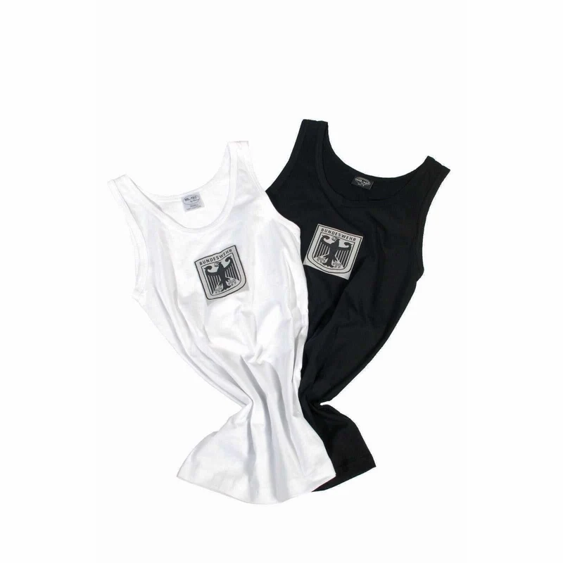 MIL-TEC® BW Sporthemd schwarz Bundeswehr Tank Top Retro Achselhemd