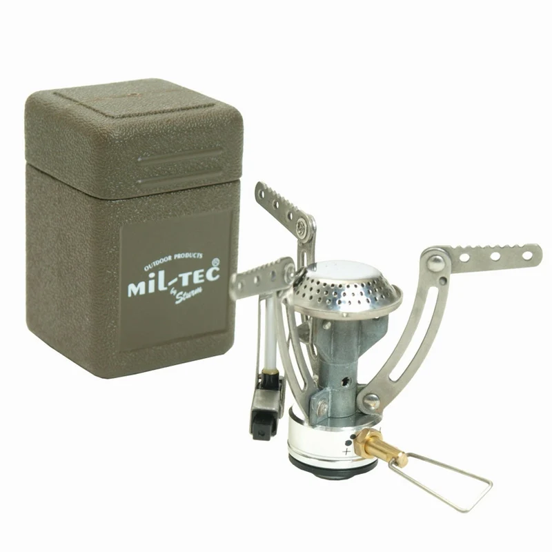 MIL-TEC® Gaskartuschenaufsatz Spider mit Behälter Kocher