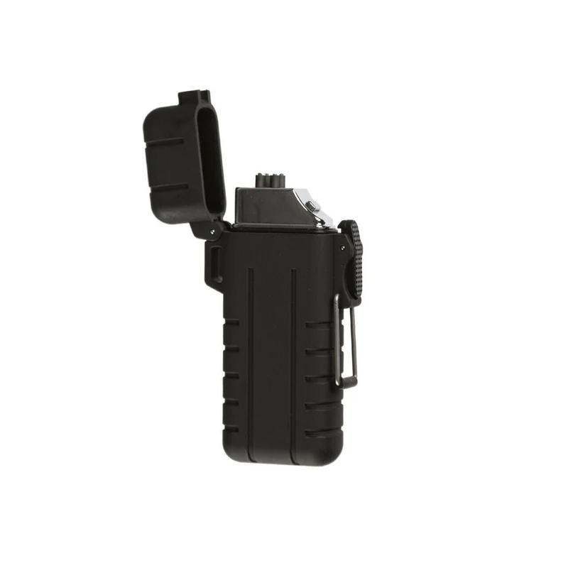 MIL-TEC® TRÖBER Feuerzeug " Atomic-X-Arc " aufladbar schwarz | Geschenkbox