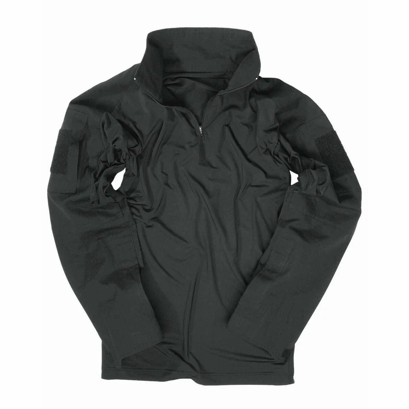 MIL-TEC® Feldhemd Tactical schwarz Combat Shirt Einsatzhemd