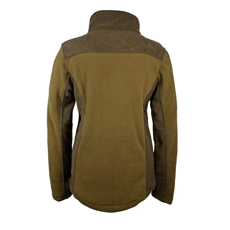 HUBERTUS Damen Fleecejacke EIFEL oliv/braun Midlayer Jagdjacke