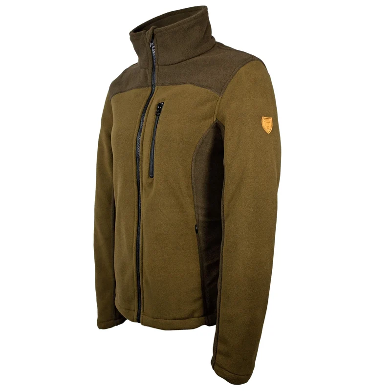 HUBERTUS Damen Fleecejacke EIFEL oliv/braun Midlayer Jagdjacke
