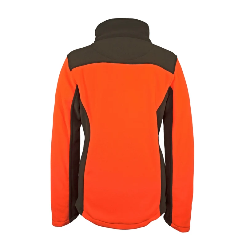 HUBERTUS Damen Fleecejacke EIFEL orange/oliv Midlayer Jagdjacke