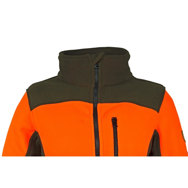 HUBERTUS Damen Fleecejacke EIFEL orange/oliv Midlayer Jagdjacke