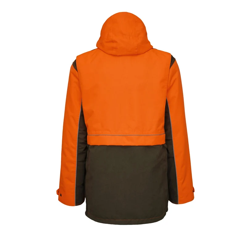 HUBERTUS Jagdjacke DOG KEEPER orange/oliv 3in1 Hundeführerjacke