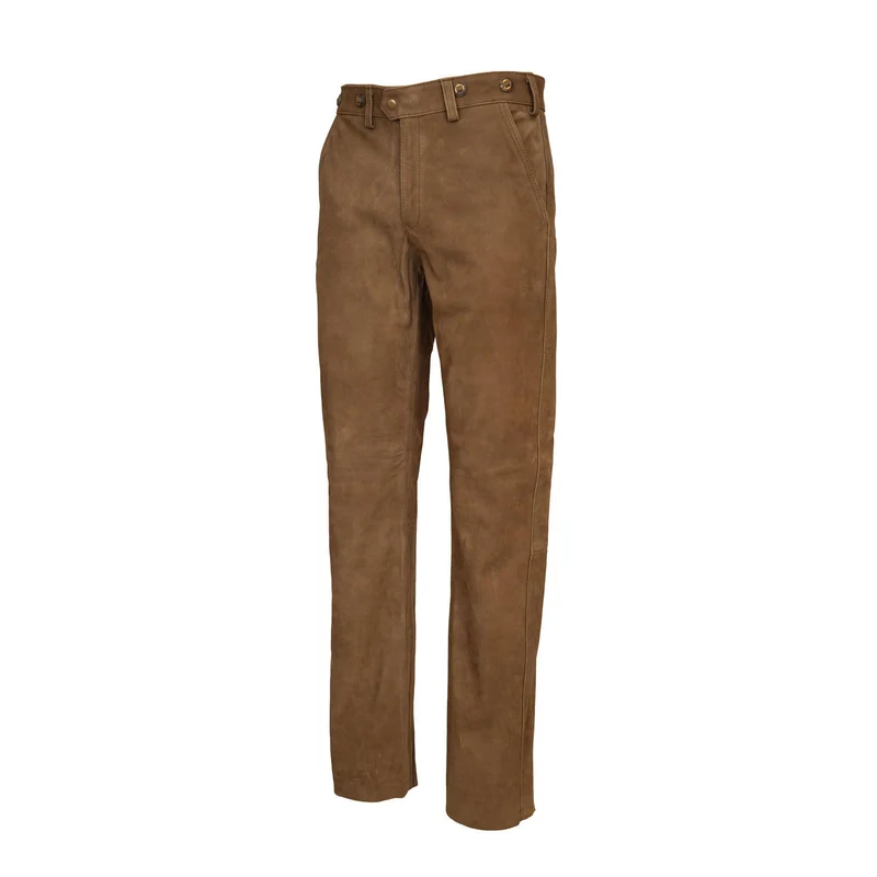 HUBERTUS Herren Lederhose TRAPPER oliv Jagdhose