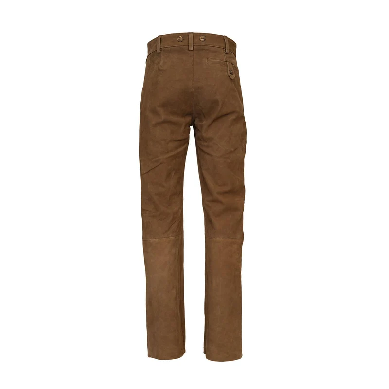 HUBERTUS Herren Lederhose TRAPPER oliv Jagdhose