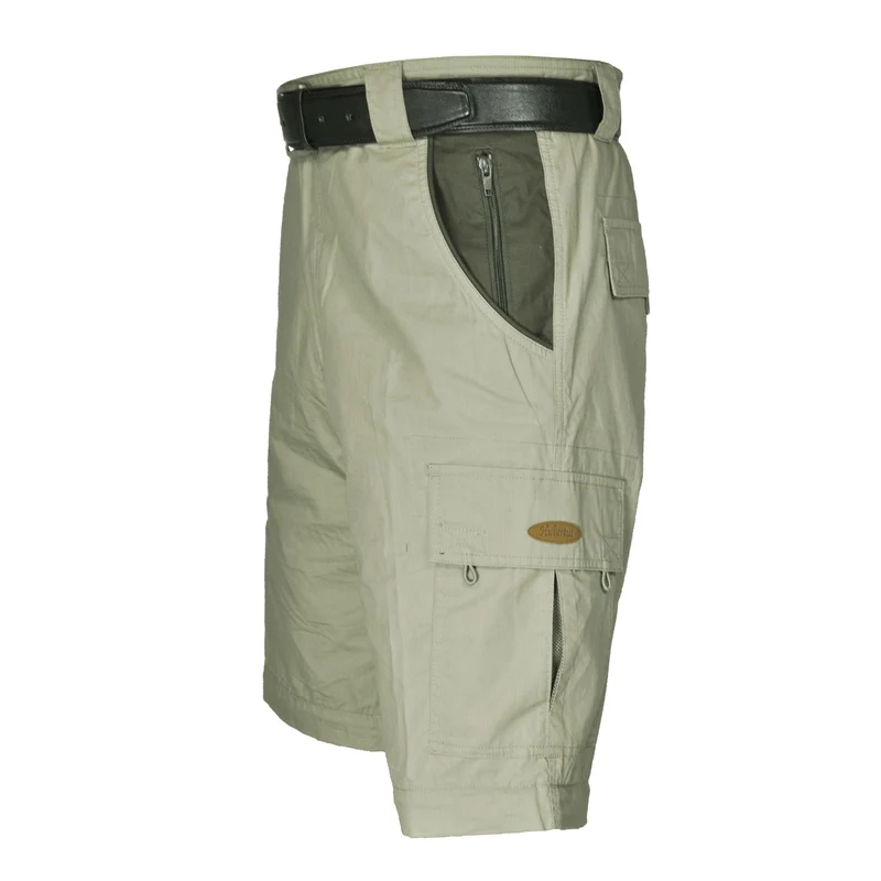HUBERTUS Herren Zipp-Off Jagdhose Outdoorhose HIRSCHFÄNGER khaki-schwarz