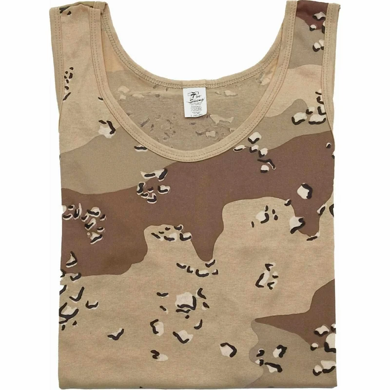 MIL-TEC® Tank Top Cotton 6-col. desert Shirt Achselhemd Unterhemd