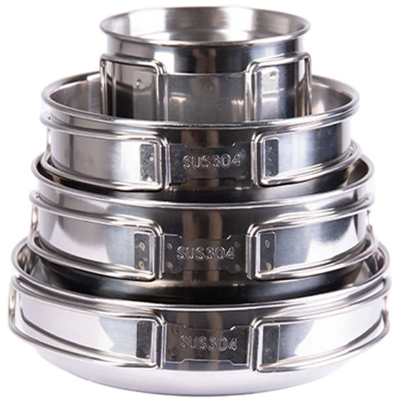 MIL-TEC® Koch-Set stainless steel 5-teilig Outdoor Kochgeschirr