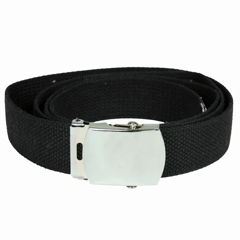 MIL-TEC® US Hosengürtel Cotton schwarz Army Military Gürtel Canvas Belt