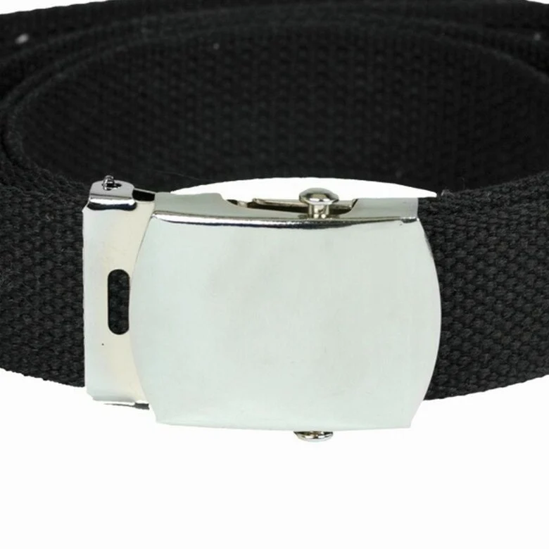 MIL-TEC® US Hosengürtel Cotton schwarz Army Military Gürtel Canvas Belt