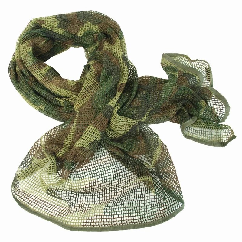 MIL-TEC® Netzschal PES woodland Tarnschal Commando Schal