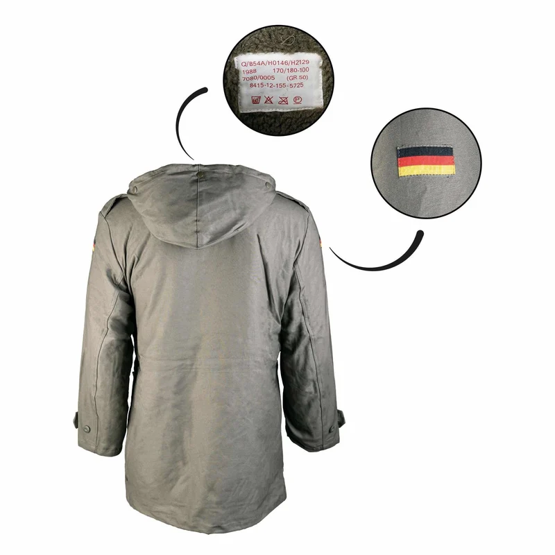 MIL-TEC® Bundeswehr Parka Modell oliv Bw Parka m. Innenfutter Military Jacke