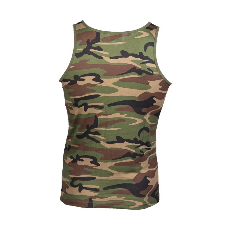 MIL-TEC® Tank Top Cotton woodland Shirt Achselhemd Unterhemd