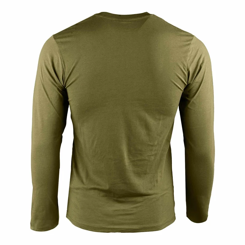 MIL-TEC® Langarm Shirt oliv Cotton longsleeve Unterhemd