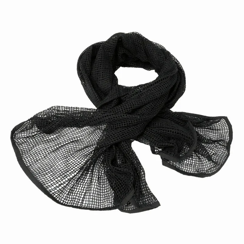MIL-TEC® Netzschal PES schwarz Tarnschal Commando Schal