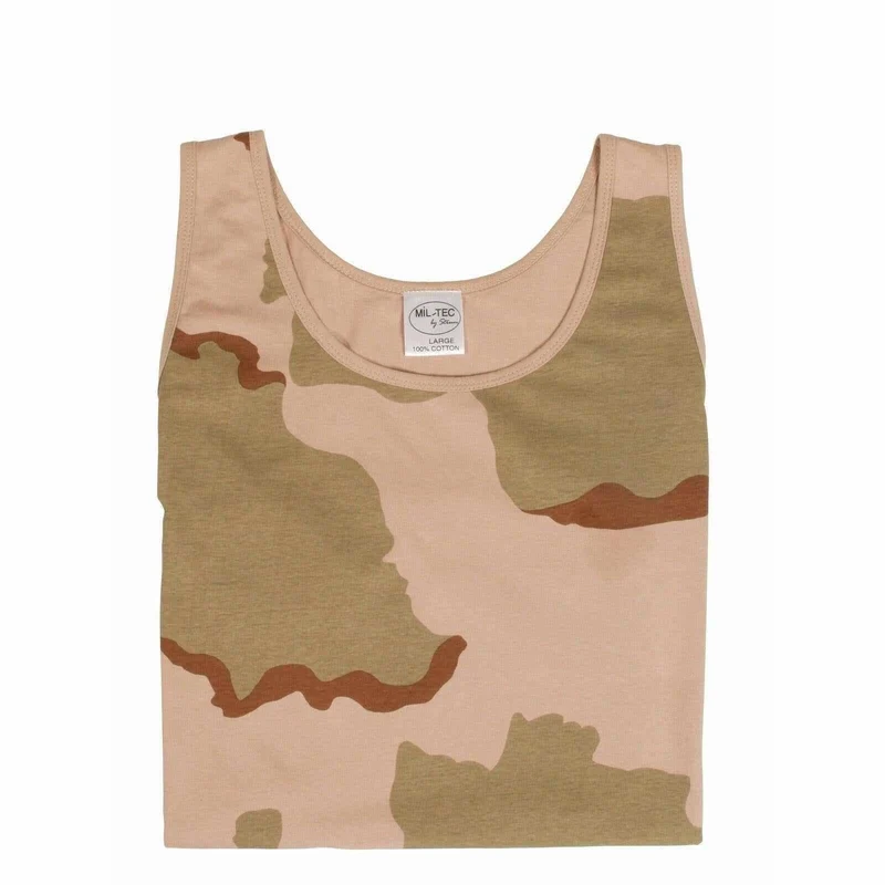 MIL-TEC® Tank Top Cotton 3-col. desert Shirt Achselhemd Unterhemd