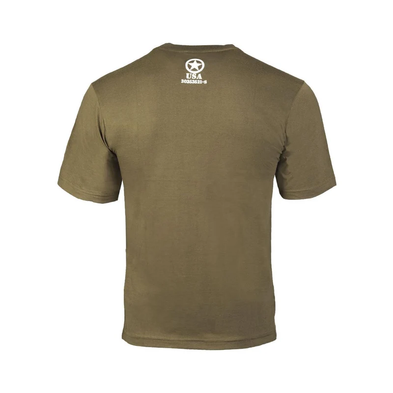 MIL-TEC® T-Shirt ALLIED STAR oliv Army Shirt bedruckt unisex
