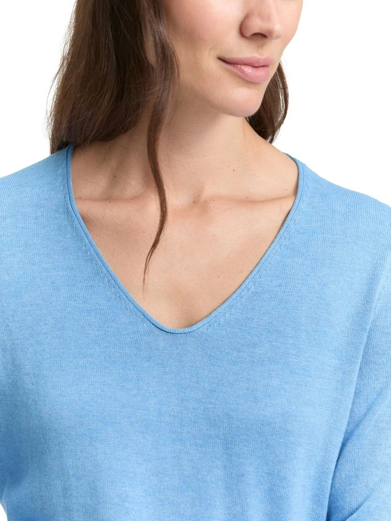 sweater basic v-neck