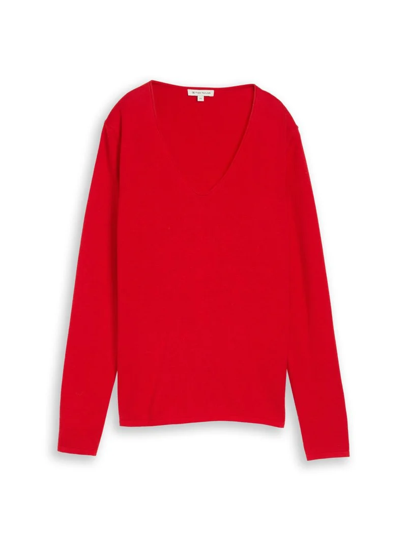 sweater basic v-neck