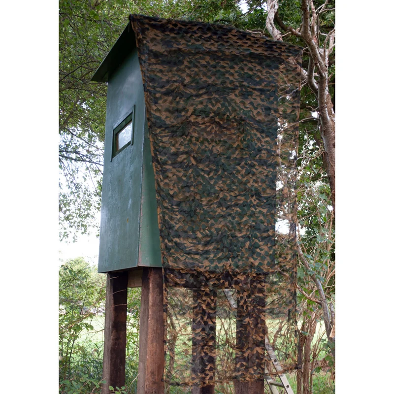 HUBERTUS Tarnnetz oliv ca. 400x150 cm 3D Optik Sichtschutz