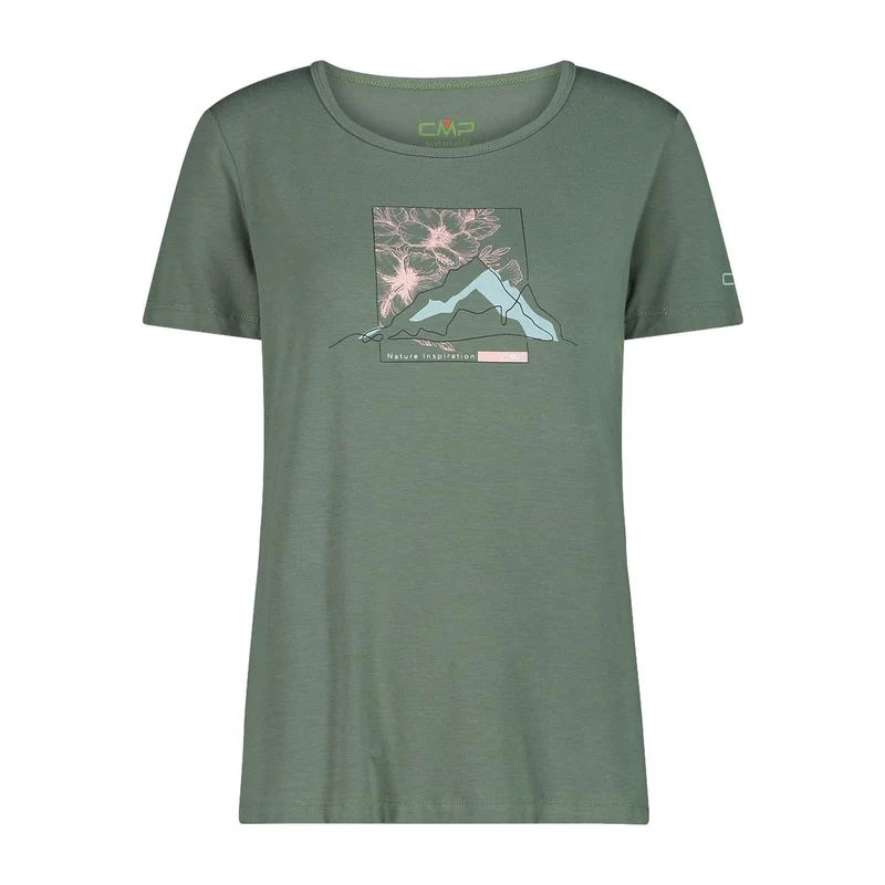 CMP Damen Shirt Woman T-Shirt Bamboo 31T8476 salvia