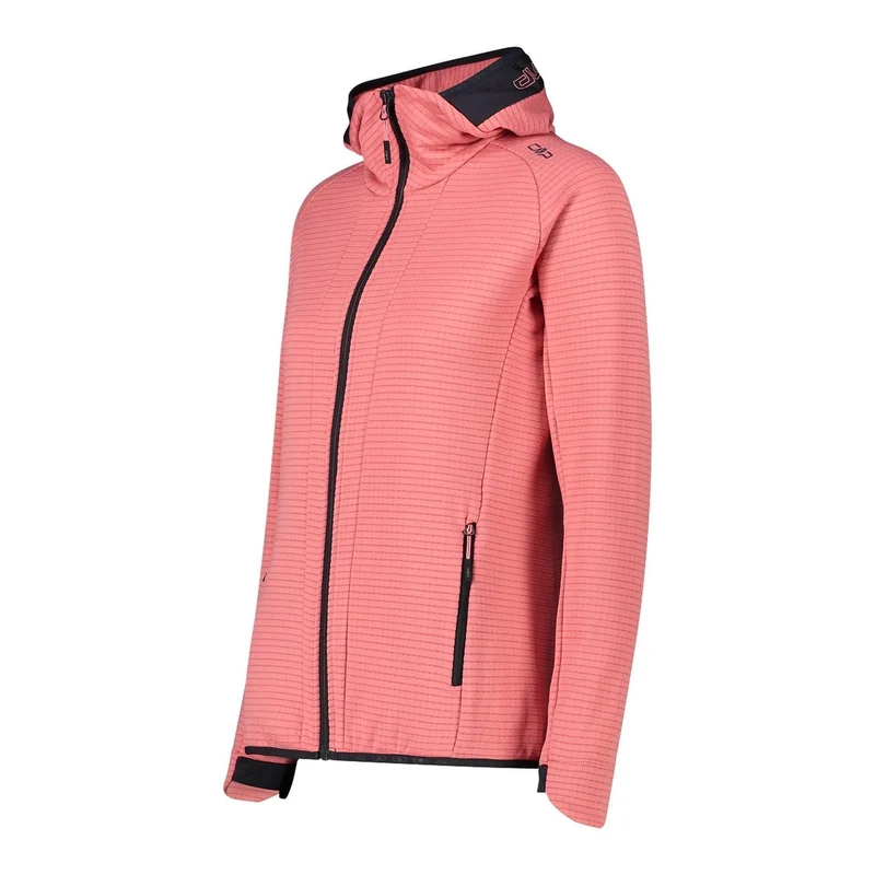CMP Damen Unlimitech GridTech® Fleece Woman Jacket Fix Hood 34G6656 orchidea