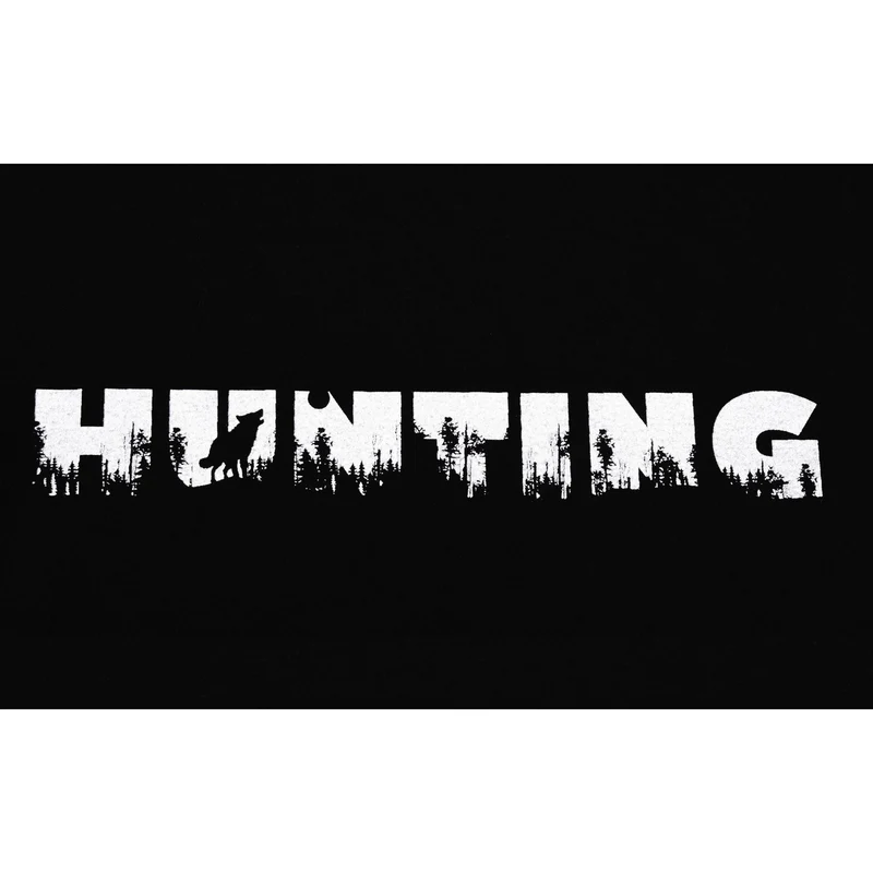 HUBERTUS Herren T-Shirt HUNTING schwarz Printshirt