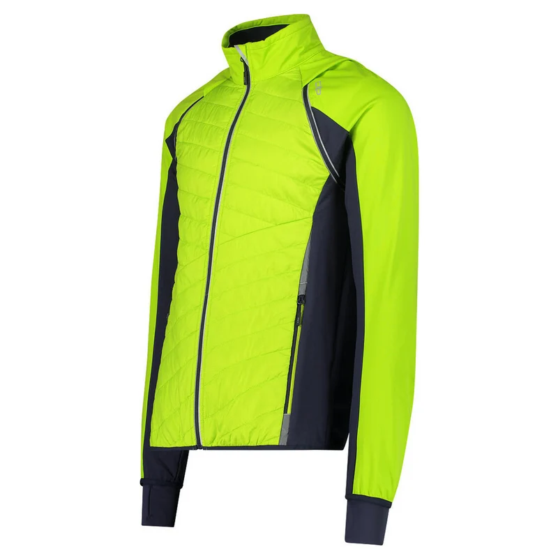 CMP Herren Hybrid Steppjacke Detachable Sleeves 30A2647 limegreen