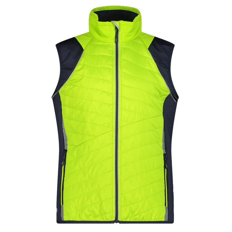 CMP Herren Hybrid Steppjacke Detachable Sleeves 30A2647 limegreen