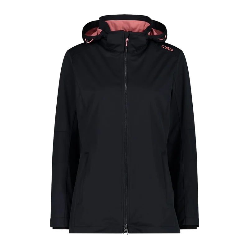 CMP Damen Softshelljacke Women Jacket Zip Hood 39A5096 antracite-orchidea